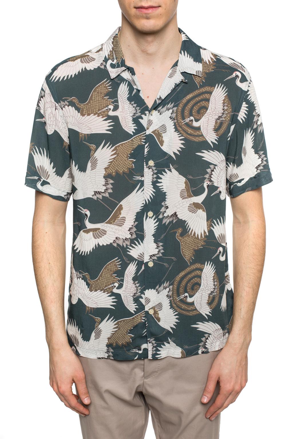 AllSaints 'Tsuru' patterned shirt | Men's Clothing | Vitkac